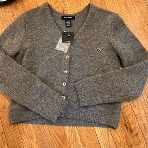 The Limited Wool and Angora Rabbit Hair V-Neck Stretch Sweater - Medium - Tags